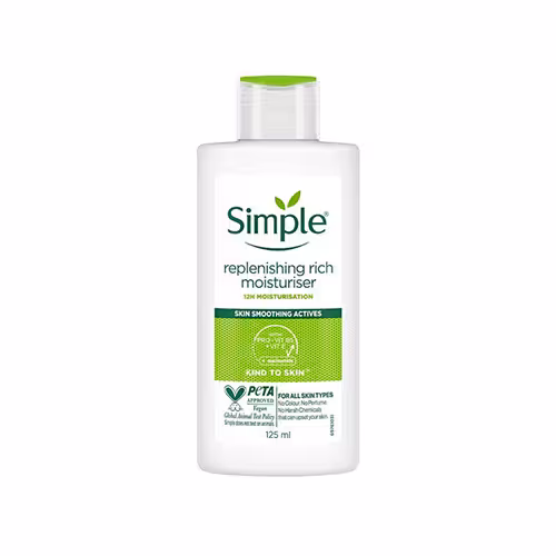کرم آبرسان مدل replenishing rich moisturiser انواع پوست سیمپل 125 میلی لیتر
