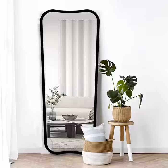 آینه مدل قدی چوبی طرح پریا کد w-150