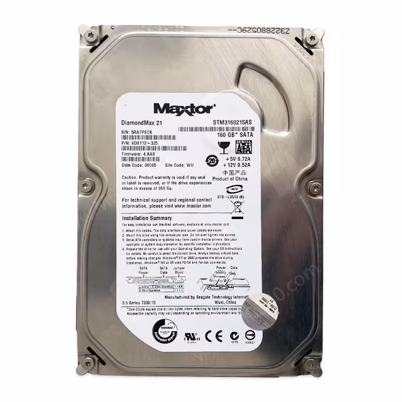 هارد اینترنال مکستور  HDD Maxtor SATA 160GB (استوک)