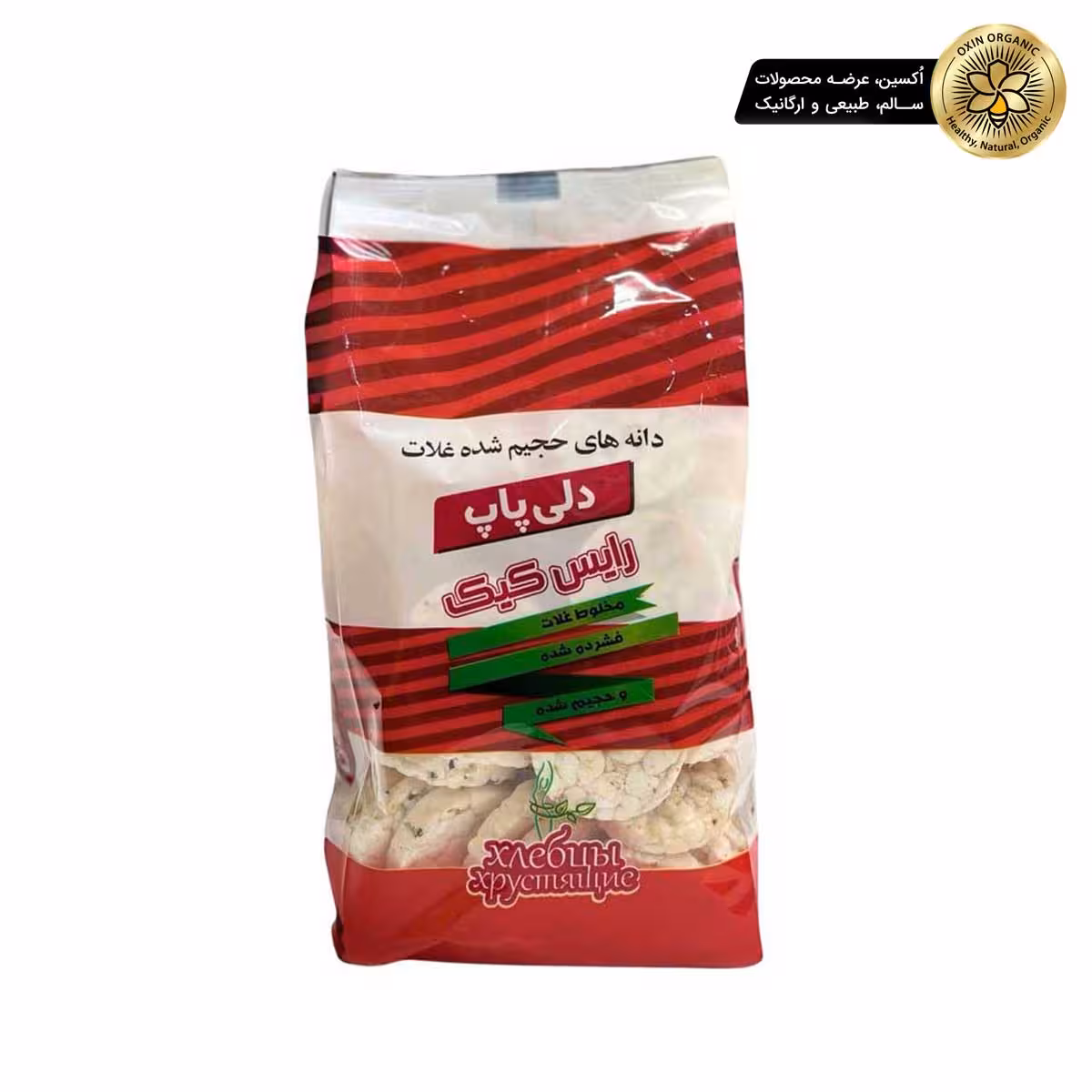 مینی رایس کیک12غله 100گرم دلی پاپDeleepop 12 grain mini rice cakes 100g
