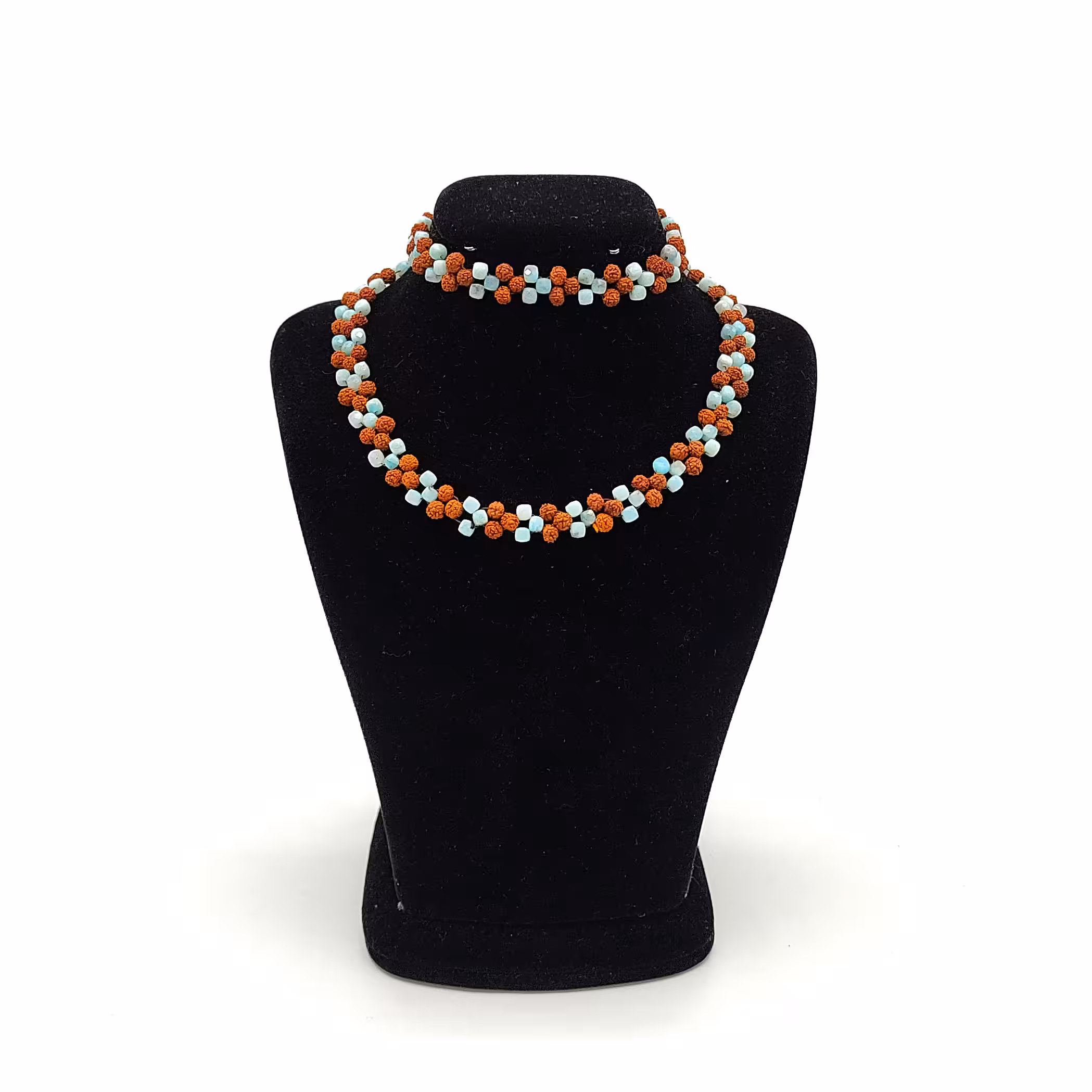 ست دستبند و گردنبند سنگ آمازونیت کد35