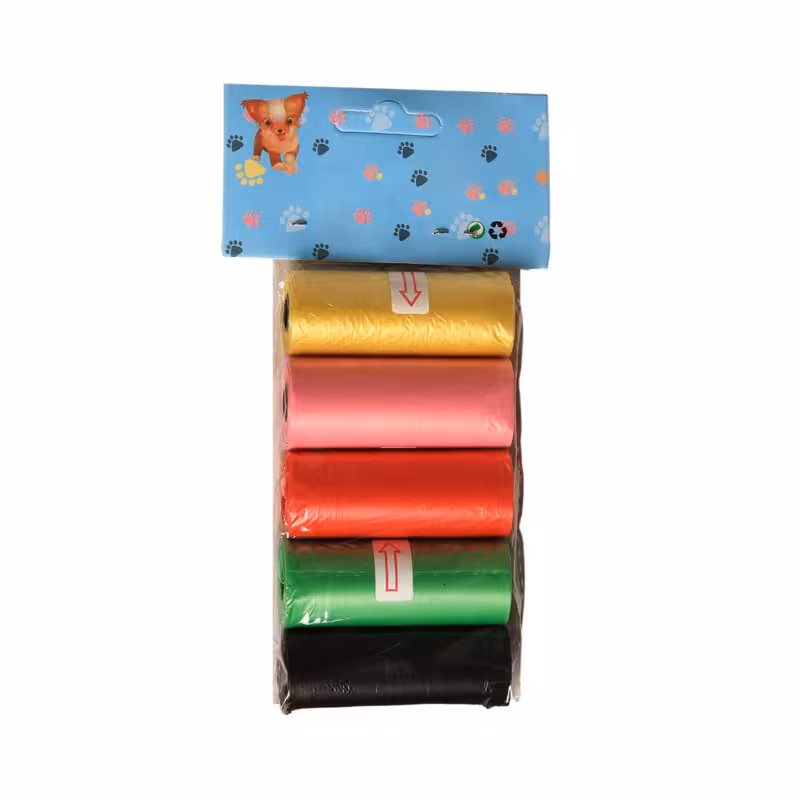 کیسه جمع آوری فضولات سگ و گربه مدل Reff بسته 5 عددی