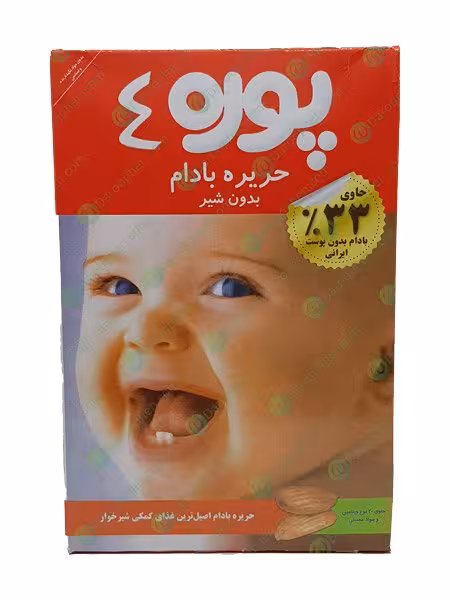 حریره بادام بدون شیر پوره 4 – Puree 4 Almond and Rice Flour