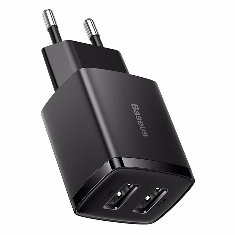 شارژر دیواری بیسوس Compact Charger 2U CCXJ010201 توان 10.5 وات