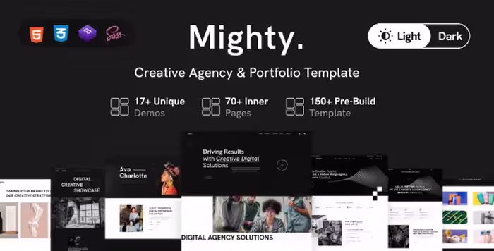 دانلود قالب Mighty مایتی قالب پورتفولیو HTML