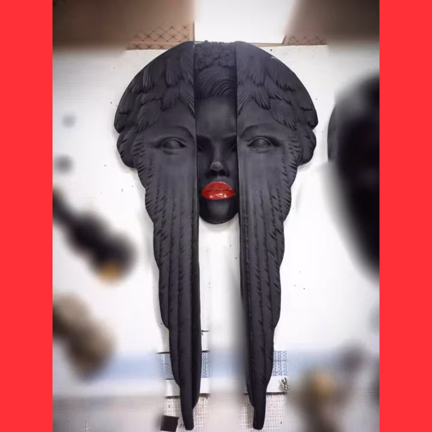 مجسمه دیوار کوب مدل رخ گیسو