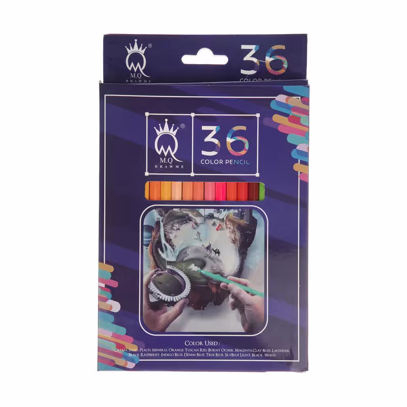 مداد رنگی 36 رنگ ام کیو مدل MQ-00036G | چاوه