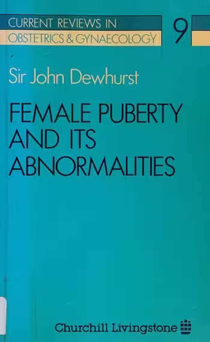 خرید و دانلود نسخه کامل کتاب Female Puberty and Its Abnormalities