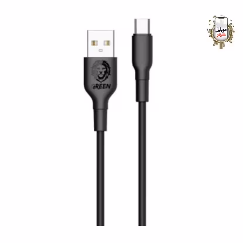 کابل USB-A به تایپ سی گرین Green PVC USB-A to type-c cable 1.2m