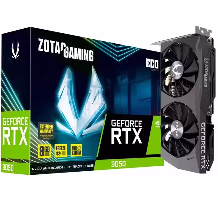 کارت گرافیک Zotac Gaming GeForce RTX3050 Eco 8GB GDDR6 128Bit