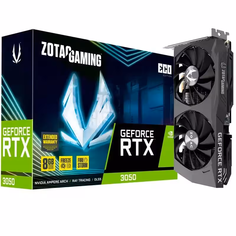 کارت گرافیک Zotac Gaming GeForce RTX3050 Eco 8GB GDDR6 128Bit