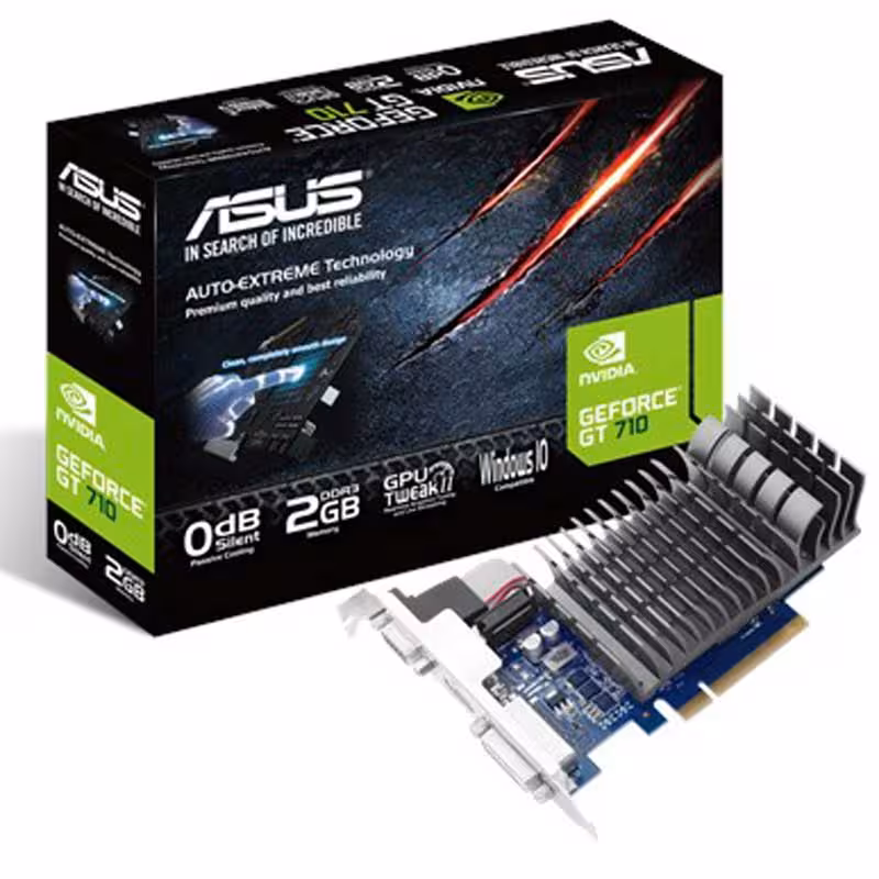 کارت گرافیک ایسوس مدل GEFORCE GT710 SL ظرفیت 2 گیگابایت GDDR3