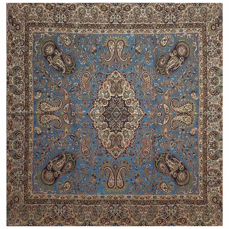 رومیزی مربع ترمه ابریشم کد TRM25