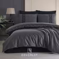 روتختی ذغالی نوار‌دار کاوری دونفره مدل Nienna