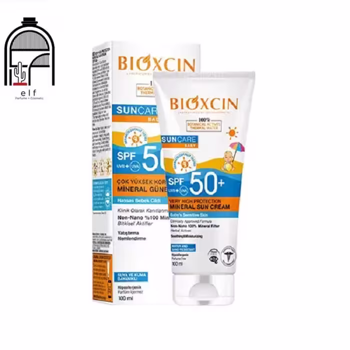 ضد آفتاب مینرال کودکان بیوکسین فاقد عطر با SPF50
