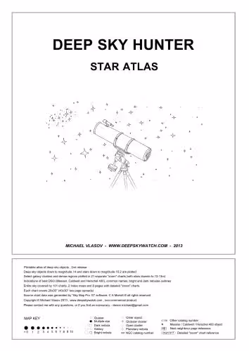خرید و دانلود نسخه کامل کتاب Deep sky hunter. Star atlas