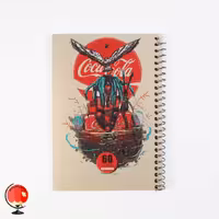 دفتر یادداشت سیمی 1/8 طرح کوکاکولا آپادانا