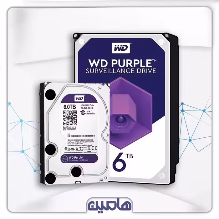 هارددیسک 6 ترابایت بنفش وسترن دیجیتال