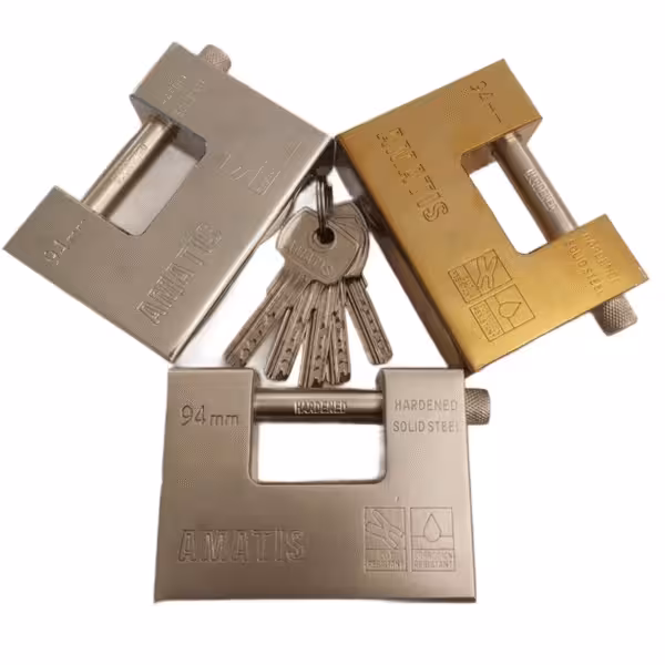 قفل کتابی آماتیس 94 میلیمتر ضد اسید 5 کلید کامپیوتری مدل AMATIS 94MM