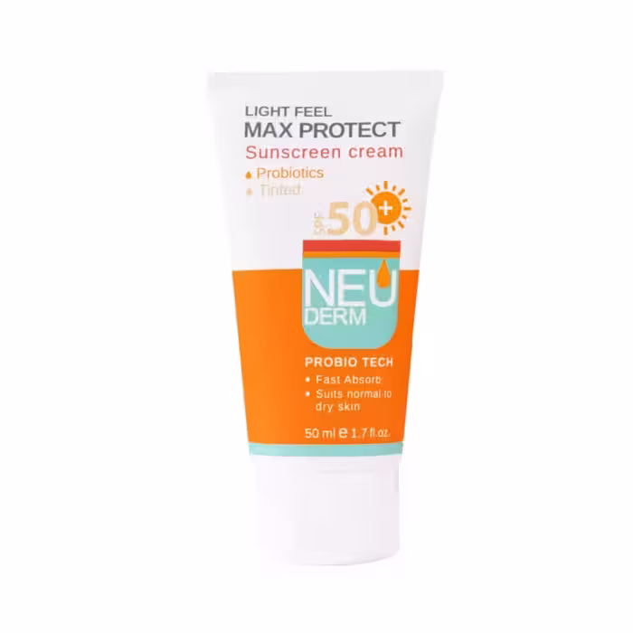 کرم ضد آفتاب spf50 مکس پروتکت رنگی نئودرم