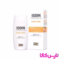 ضد آفتاب و ضد لک ایزدین مدل اکتیو یونیفای، بی رنگ، SPF 50، حجم 50 میل