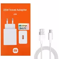 آداپتور شارژر با کابل Type C سوپر فستTravel Adapter Xiaomi MDY- K40 25W