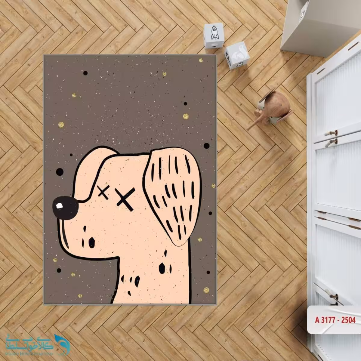 فرشینه اتاق کودک طرح dogs کد A3177