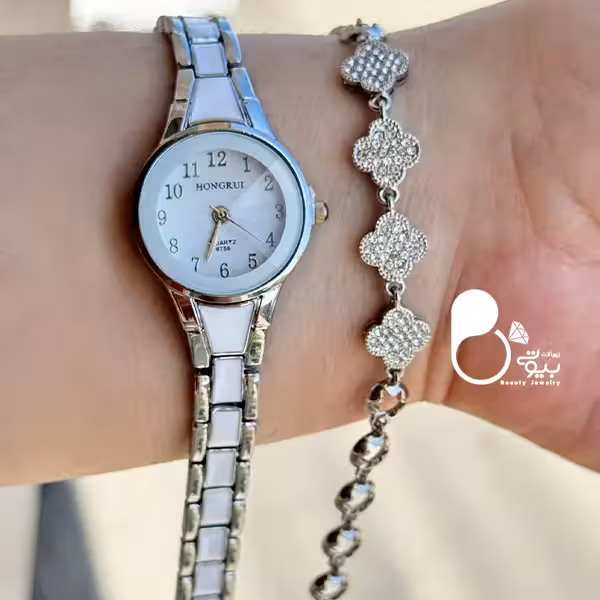 ست ساعت سرامیکی و دستبند ونکلیف