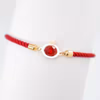 دستبند بافت طلا طرح انار