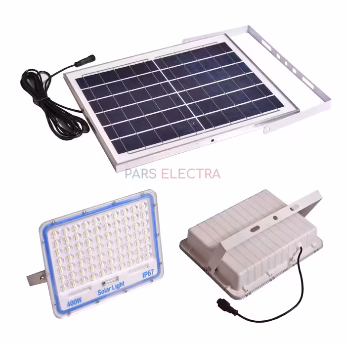 پرژکتور 400وات پنل جدا سولار