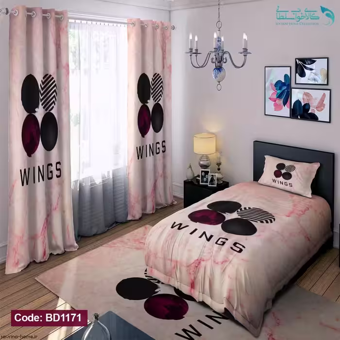 روتختی طرح WINGS یکنفره کد BD1171