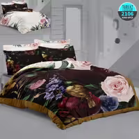 سرویس لحاف روتختی 2 نفره چاپی تنسل برند ترکاز(Turkaz) کد 2106