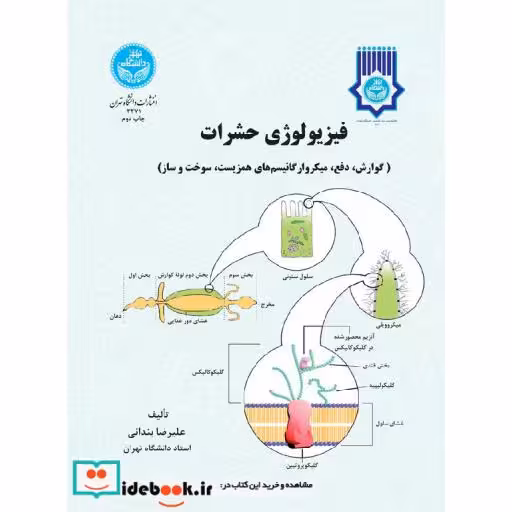 کتاب فیزیولوژی حشرات(جلد دوم: گوارش، دفع، میکرو ارگانیسم های همزیست، سوخت و ساز) 3271 اثر علیرضا بندانی