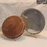 مجمع مسی گرد چکشی زنجان نانو | سایز 3 _ قطر 32 | دیس پذیرایی ظروف مسی مدل شوکا