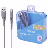 کابل میکرو یو اس بی فست شارژ Beyond BUM-301 2.1A 1m