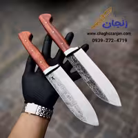 کارد سلاخی پشت سیاه استاد فضلی دسته پادوک تیغه فولادی