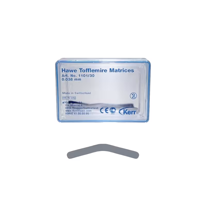 نوارماتریس KERR – Hawe Tofflemire matrices thickness 0.038 mm 30 pcs