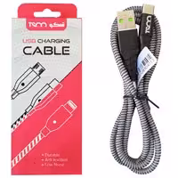 کابل شارژ و دیتا Type C 1 متری کنفی فست سر فلزی Tsco TC C193