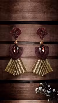 گوشواره مجلسی پاپیه ماشه