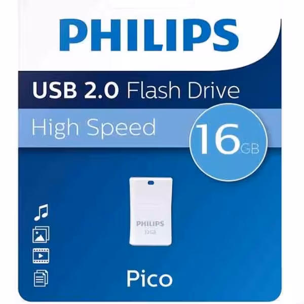 فلش مموری فیلیپس مدل Picco-FM16FD85B ظرفیت 16 گیگابایت