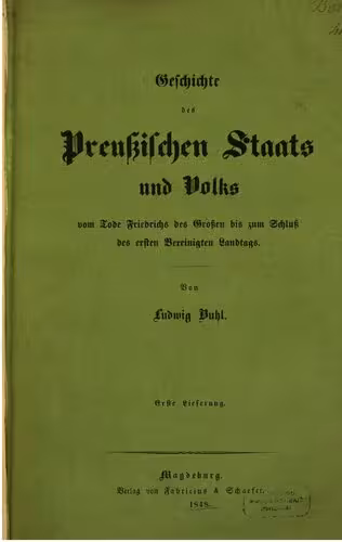 خرید و دانلود نسخه کامل کتاب Geschichte des Preußischen Staats und Volks vom Tode Friedrichs des Großen bis zum Schluß des ersten Vereinigten Landtags