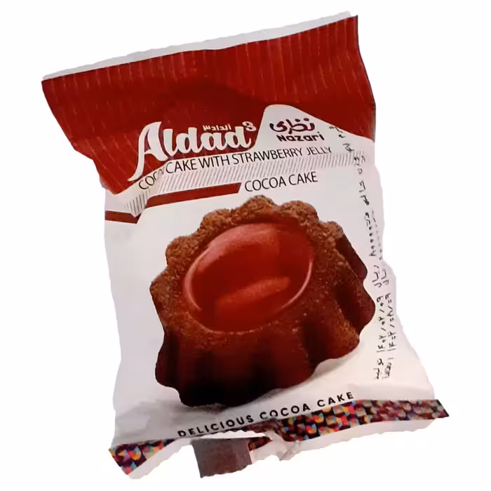 کیک کاکائویی با ژله توت فرنگی روشا نظری – 47 گرم