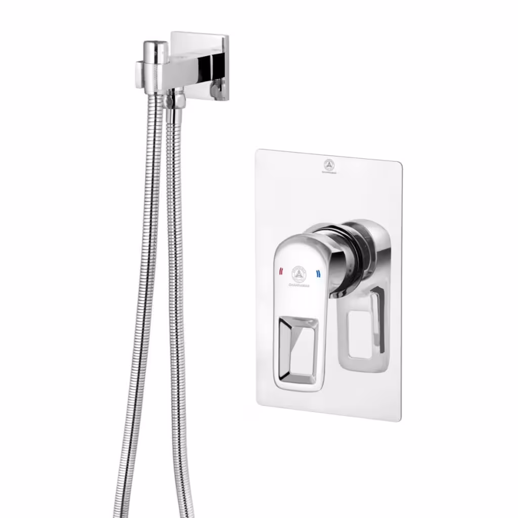 شیر توالت توکار قهرمان مدل فلت