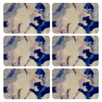 زیربشقابی طرح پر کد 9146 بسته 6 عددی | کالا مکس