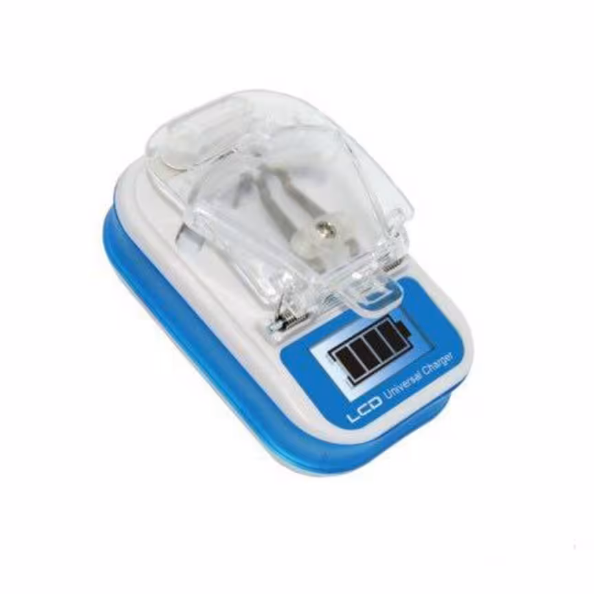 شارژر همه کاره باطری به همراه کابل MicroUSB (خرچنگی دوگانه) 