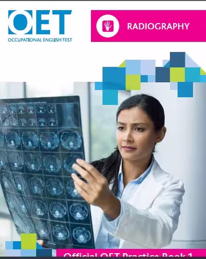 خرید و دانلود نسخه کامل کتاب OET Radiography: Official Practice Book 1: For tests from 31 August - Orginal Pdf