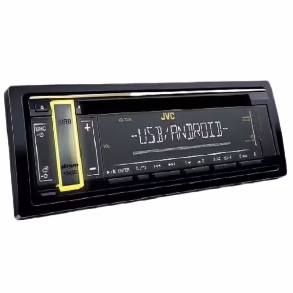 پخش خودرو JVC مدل DK-T408 | کیفیت ساخت ژاپنی با امکانات کامل و قیمت اقتصادی