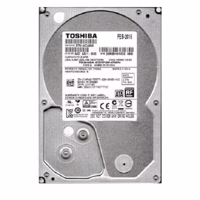 هارد دیسک دسکتاپ اینترنال توشیبا DT01ACA200 2TB
