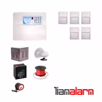 پکیج دزدگیر اماکن با سیم مدل فایواستار سیم کارتی و تلفنیFS206F5