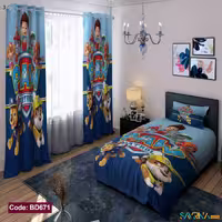 ست اتاق خواب پسرانه طرح گشت پنجه ای کد BD671